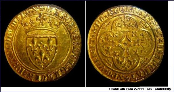 1380-1422 Charles VI, France, Ecu D'or. 