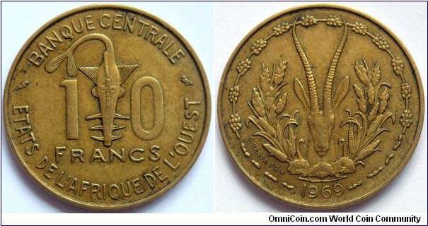 10 francs.
1969