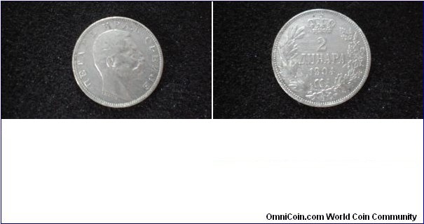 silver dinar from 1904 for sale
