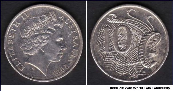 Australia 10 Cents 2005 KM#402
