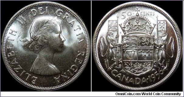Canada 50 Cents 1956