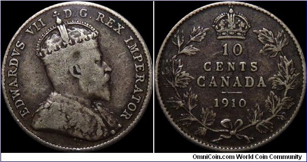 Canada 10 Cents 1910