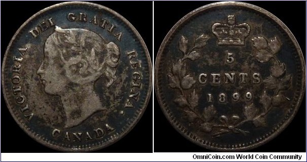 Canada 5 Cents 1899