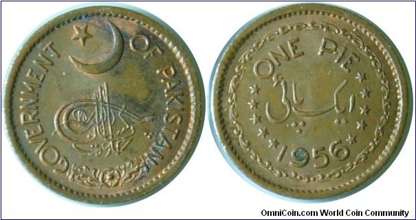 Pakistan 1pie-km11-1956