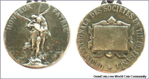1900 o.j. France Honneur Patrie Medal, Silver 20MM

