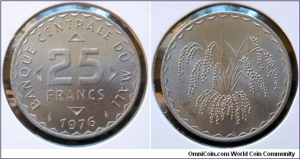 25 francs.
1976