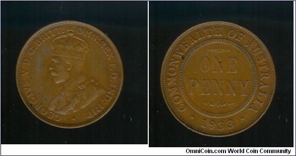 1933 Penny. Nice coin VF