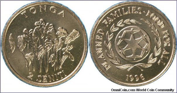 Tonga 2seniti-km67-1996