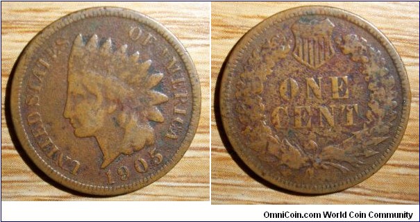 1905 Indian Head Penny