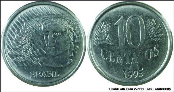 Brazil 10Centavos-km633-1995