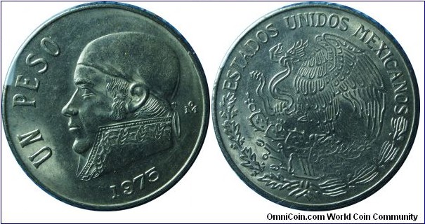 Mexico 1Peso-km460-1975