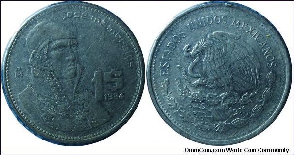 Mexico 1Peso-km496-1984