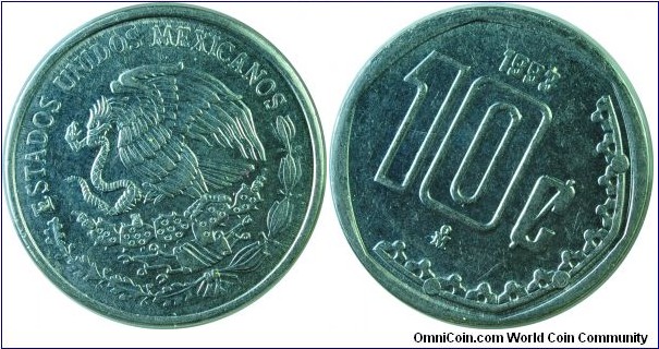 Mexico 10Centavos-km547-1993