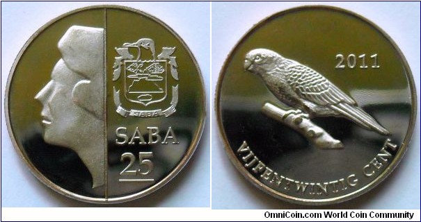 25 cents.
2011, Saba