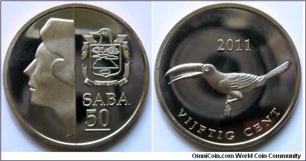 50 cents.
2011, Saba