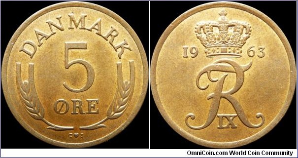 Denmark 5 Ore 1963