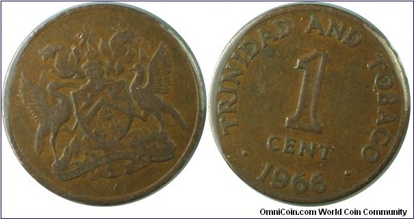 Trinidad&Tobago1Cent-km1-1966