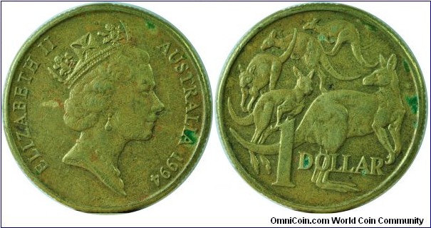 Australia 1dollar-km84-1994