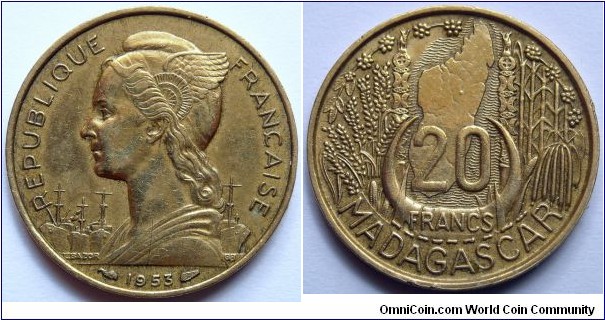 20 francs.
1953