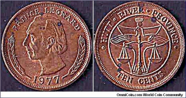 Principality of Hutt River (Hutt River Province Principality) 1977 10 Cents.