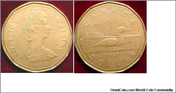 canadians call there dollar loonie.. the dollar coin is composed of 91.5% nickel 8.5% bronze