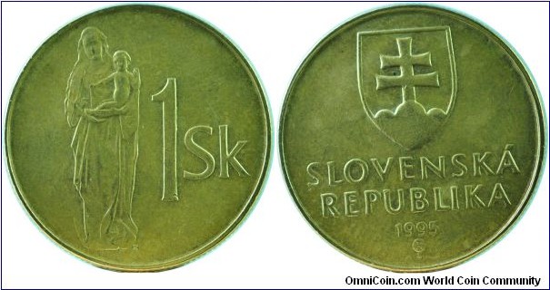 Slovakia 1Koruna-km12-1995