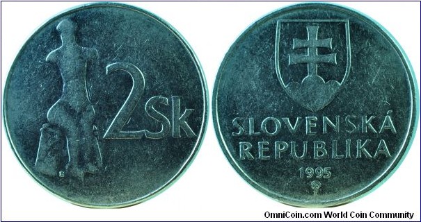 Slovakia 2Koruna-km13-1995
