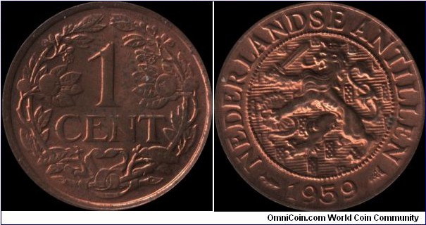Netherlands Antilles 1 Cent 1959