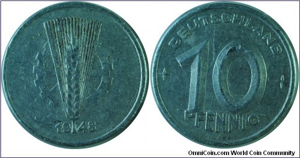 E.Germany(DDR)10Pfennig-km3-1948