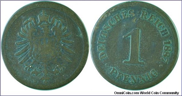 Germany(Empire)1Pfennig-km1-1887