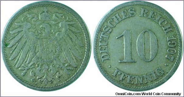 Germany(Empire)10Pfennig-km12-1907