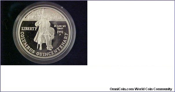Second Columbus Day coin, the 500th anniversary silver dollar!