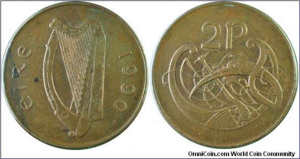 Ireland 2Pence-km21a-1990