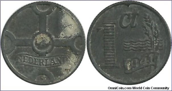 Nederland 1 Cent 1941