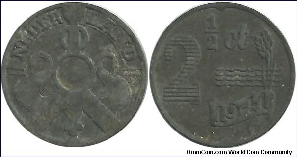Nederland 2½ Cent 1941