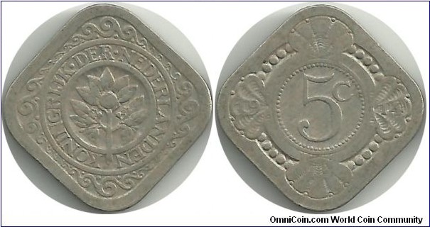 Nederland 5 Cents 1914