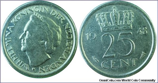 Netherlands25Cents-km178-1948