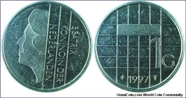 Netherlands1Gulden-km205-1997