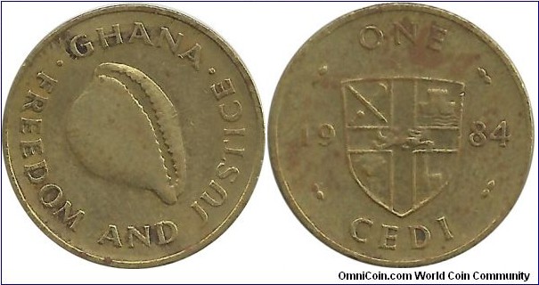 Ghana 1 Cedi 1984