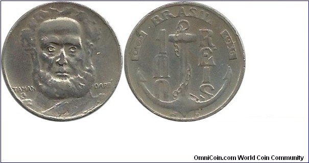 Brasil 100 Reis 1936(Admiral Marques Tamandare)