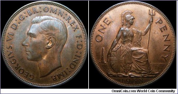 United Kingdom One Penny 1938