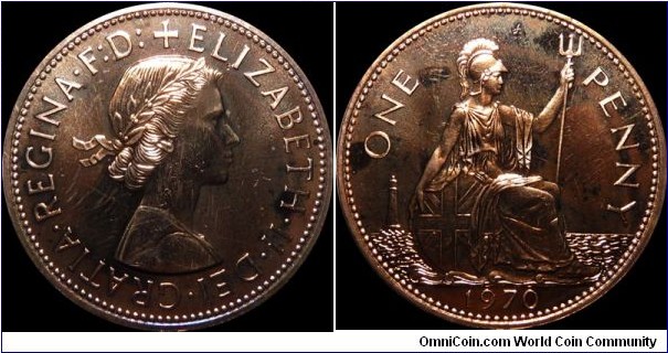 United Kingdom One Penny 1970 Proof