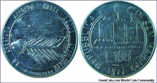 SanMarino100Lire-km70-1977