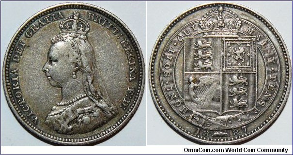 Victoria Jubilee Head Shilling