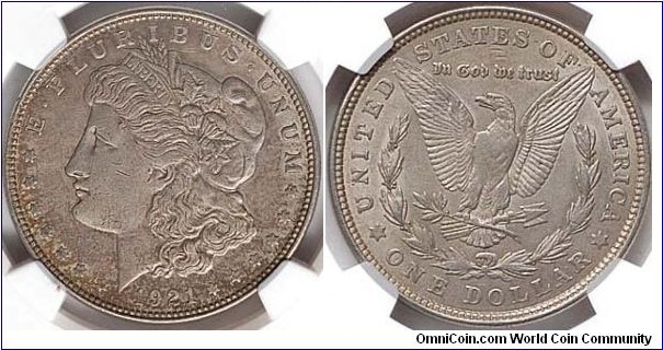 1921 Morgan Silver Dollar