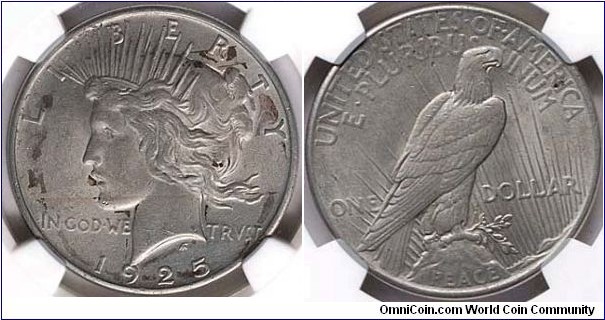 1925 Peace Dollar