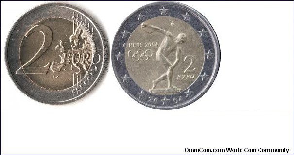 Commemorative 2euro-Olympic Games in Athens