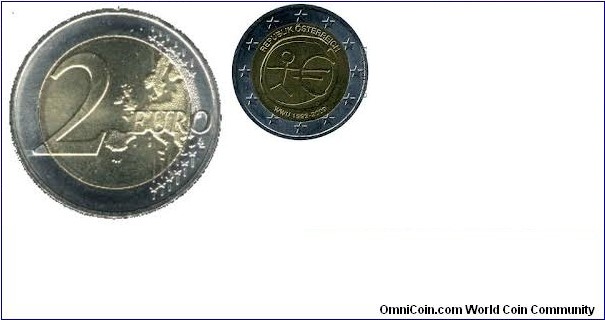 Commemorative 2euro- 10th Anniverasary of Euro