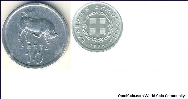 10 Lepta- Bull (UNC)