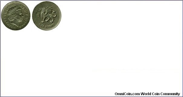 One Pound (Elizabeh II/Dragon)